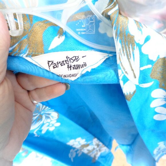 NOS Vtg Hawaiian 60s Paradise Hawaii Smocked Romper Robe Beach Summer Set As Is - Picture 11 of 16